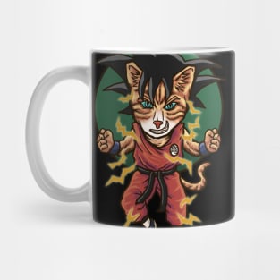 Son Goku Cat Saiyan Mug